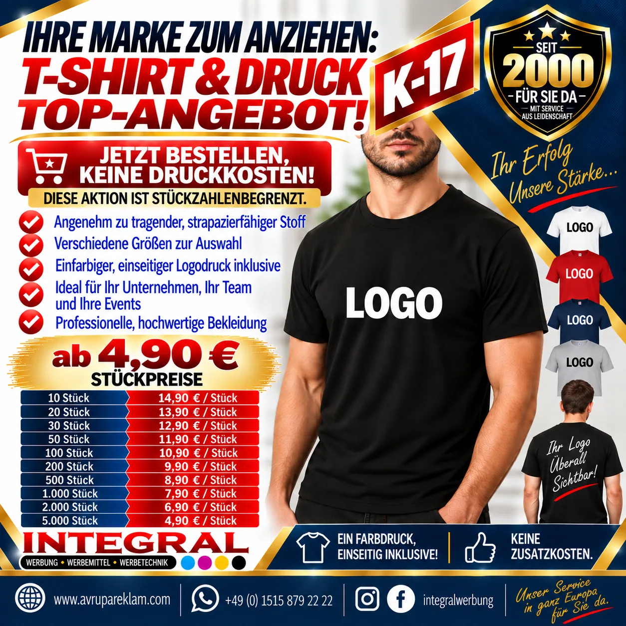 K-17 T-Shirt & Druck